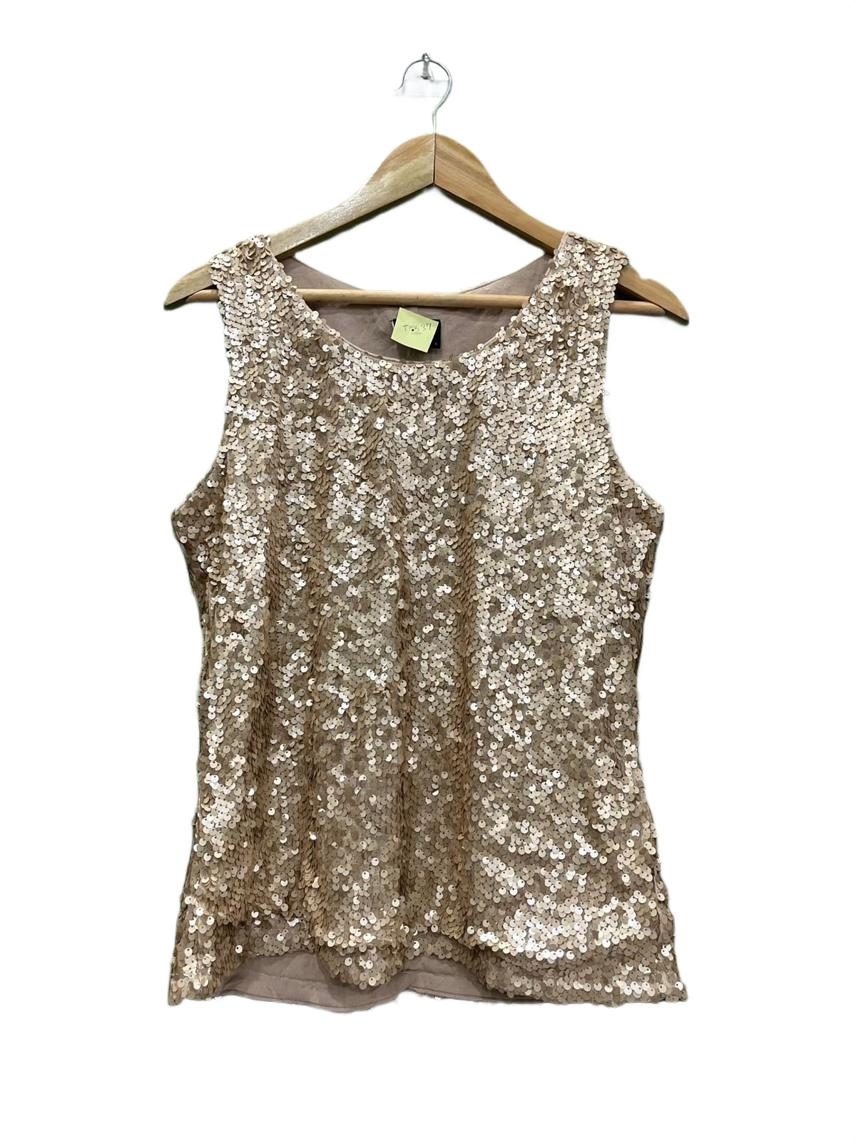 Sparkling Gold Sequin Tank Top