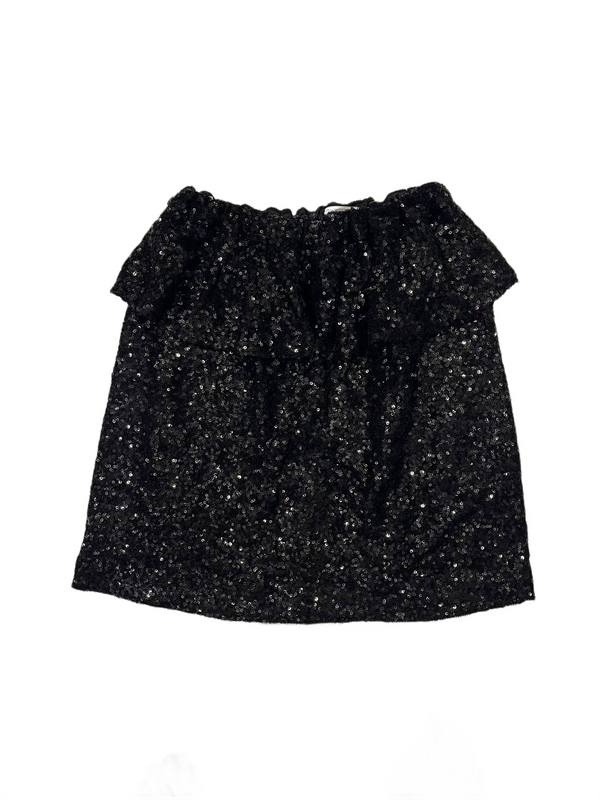 New Look Black Sequin Skirt