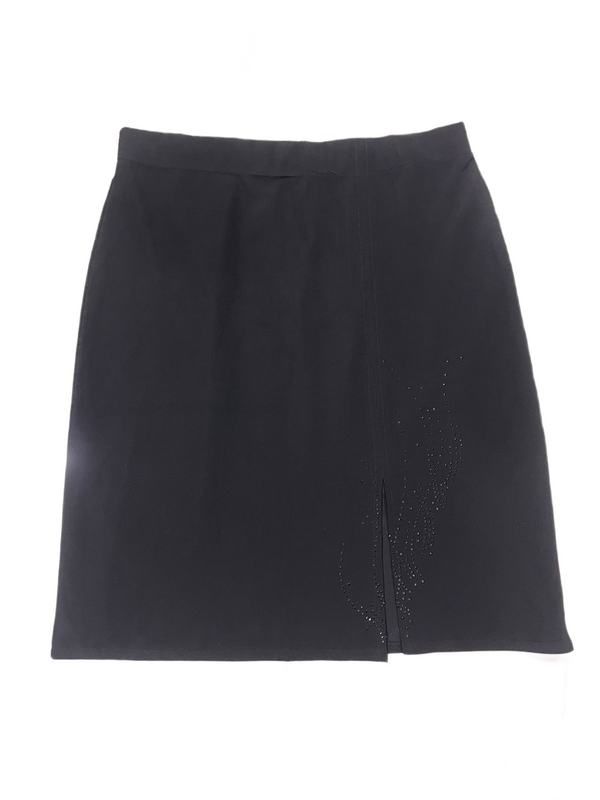 Black Rhinestone Detail Skirt