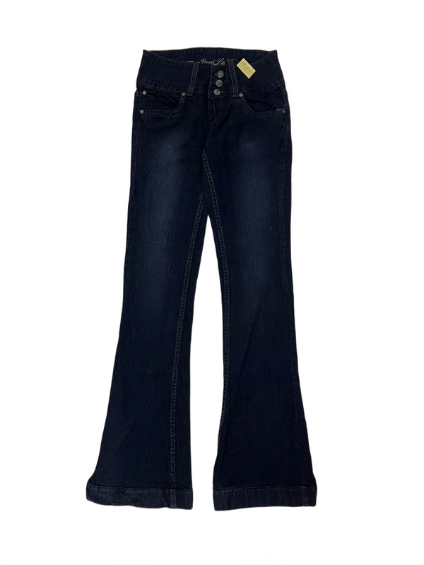 Denim Low-Waist Flared Jeans