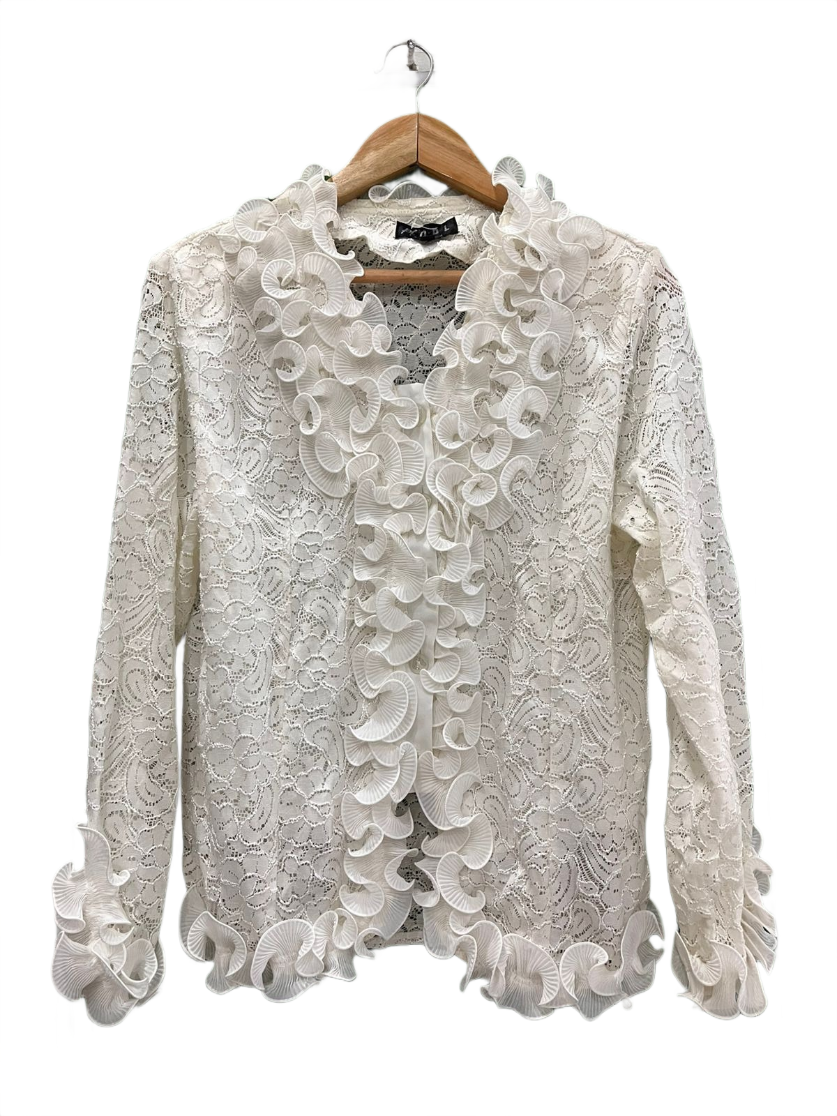 Victorian Style White Lace Ruffle Top