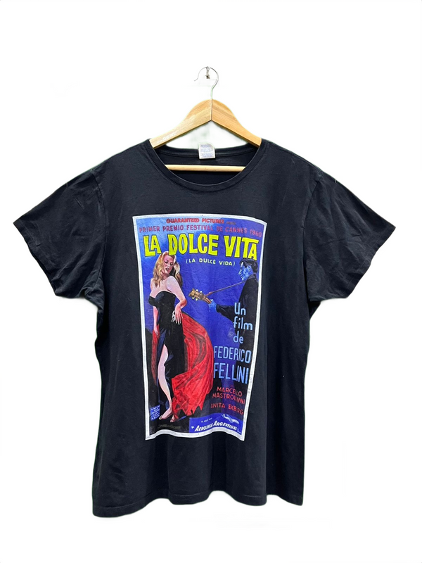 Black La Dolce Vita Graphic T-Shirt