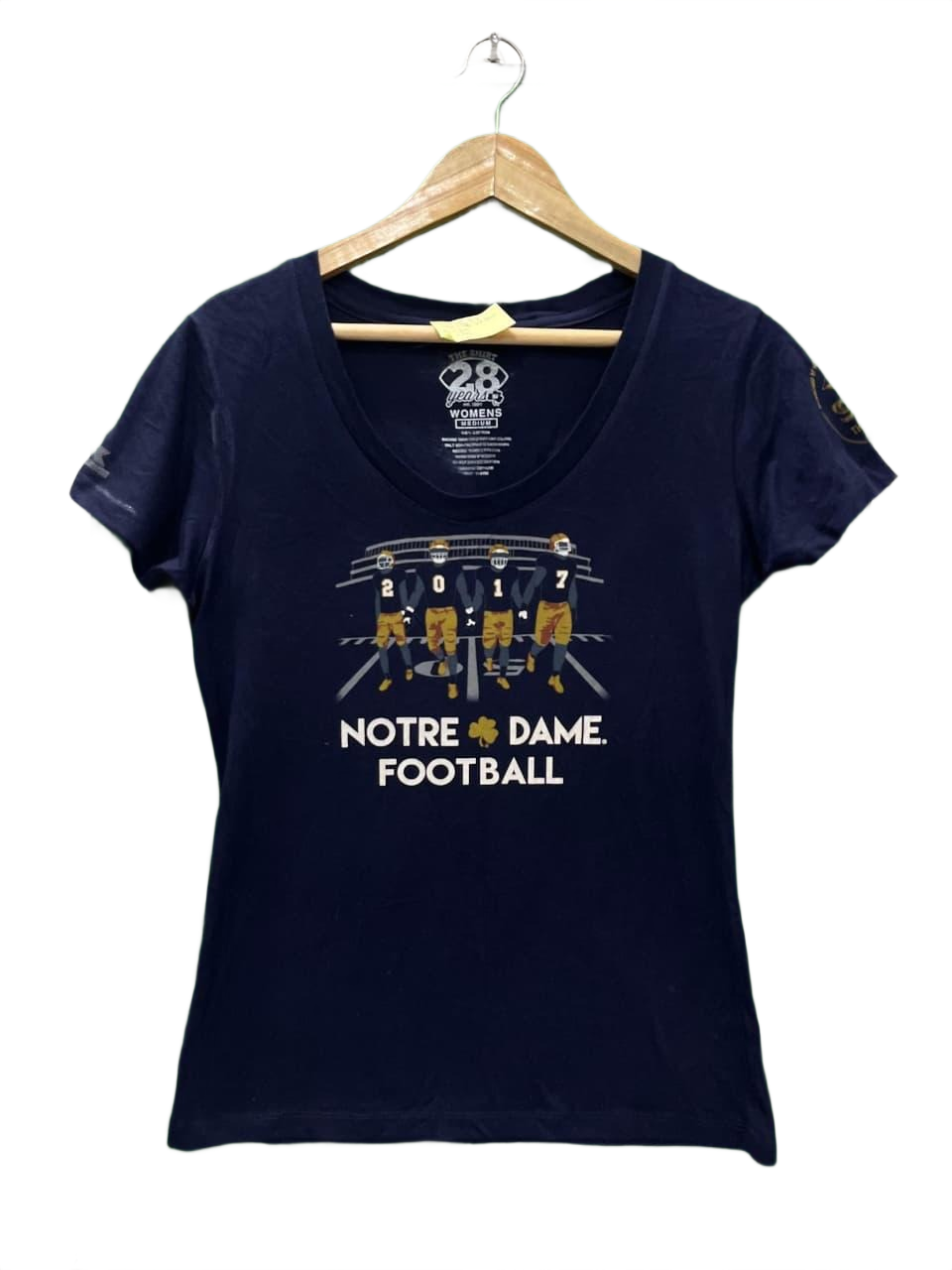 Blue Dame Football T-Shirt