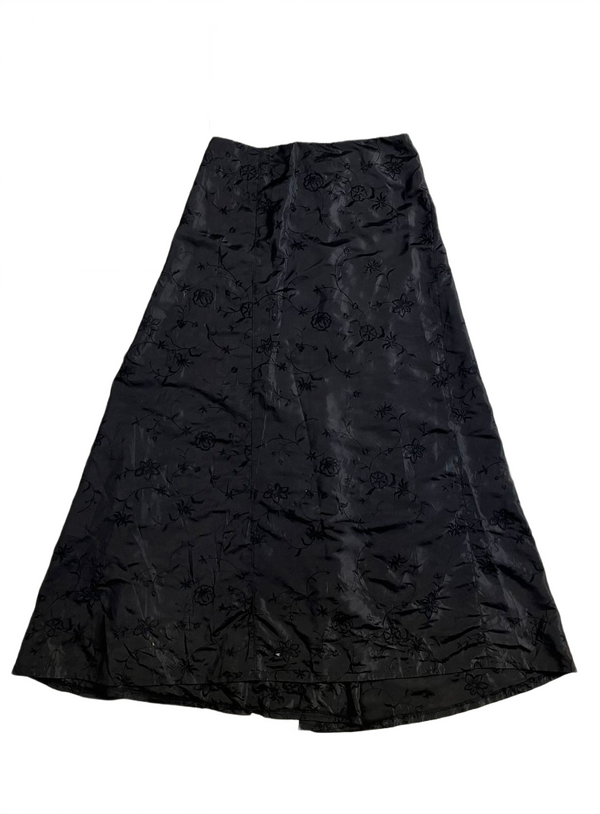 Black Floral Maxi Skirt