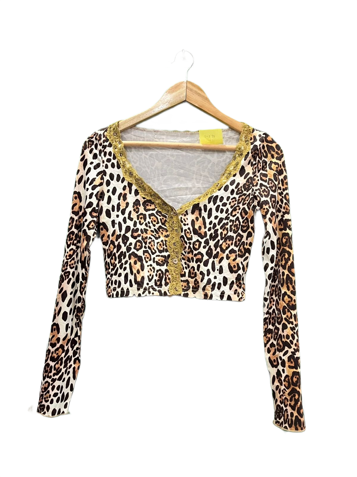Y2K Leopard Print Cropped Top