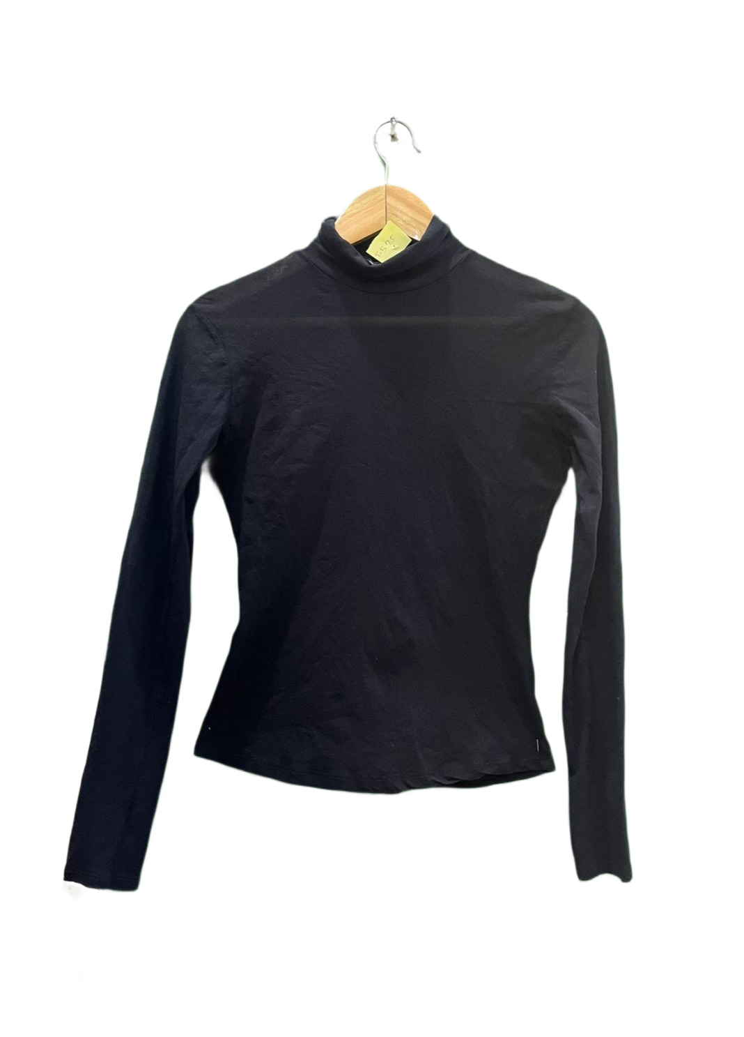 Essential Black Turtleneck Long Sleeve Shirt