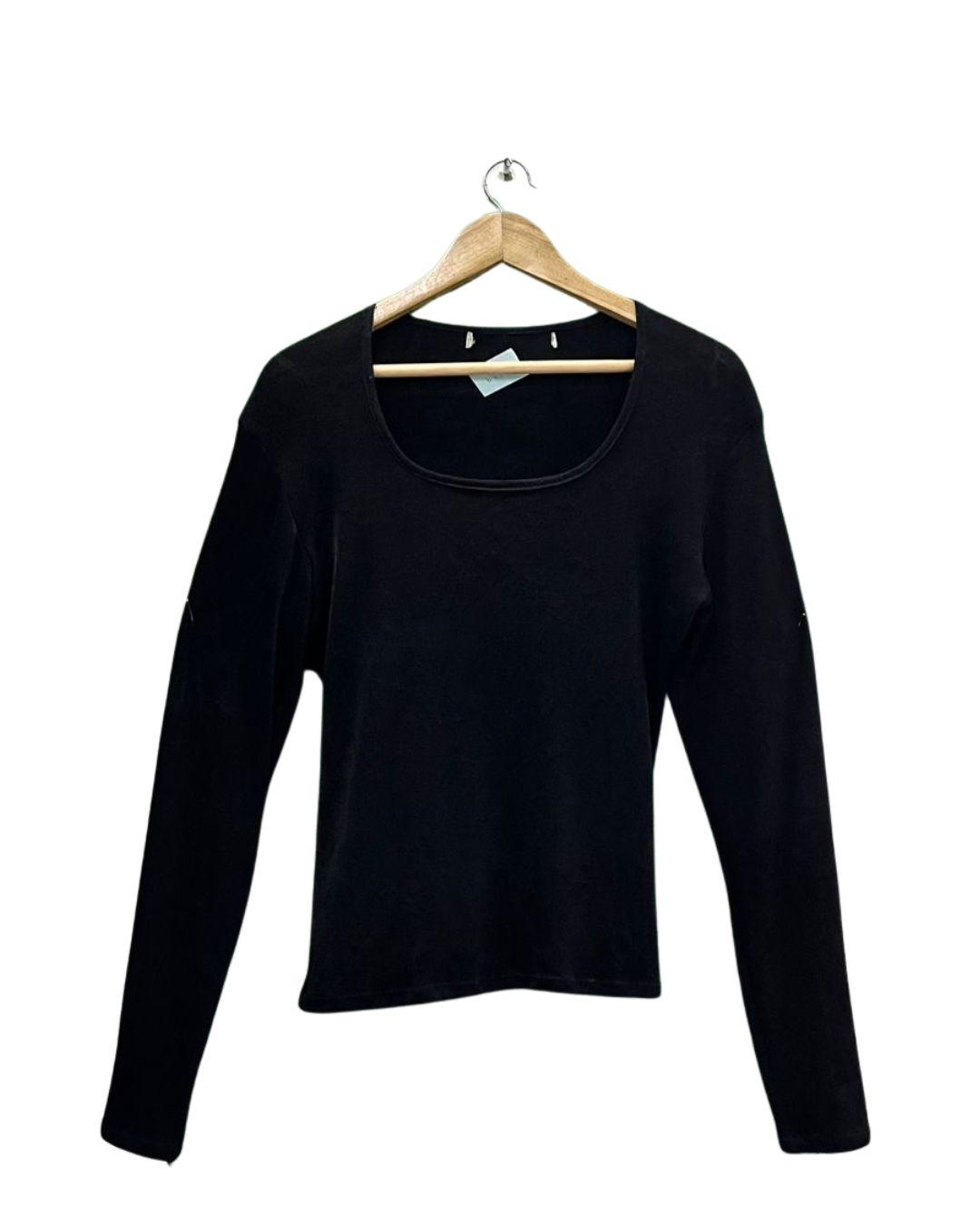 The Signature Square Neck Black Top