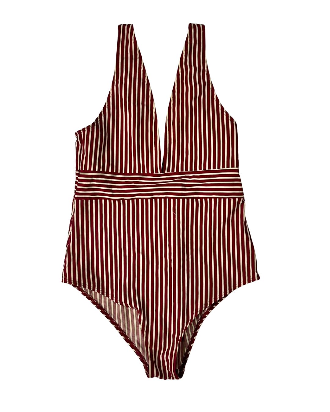 STRIPED SWIM SUIT