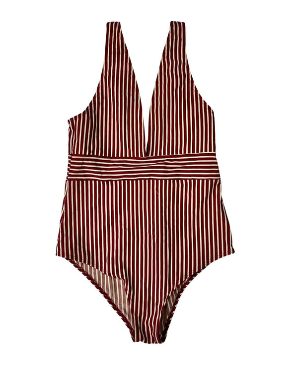 STRIPED SWIM SUIT