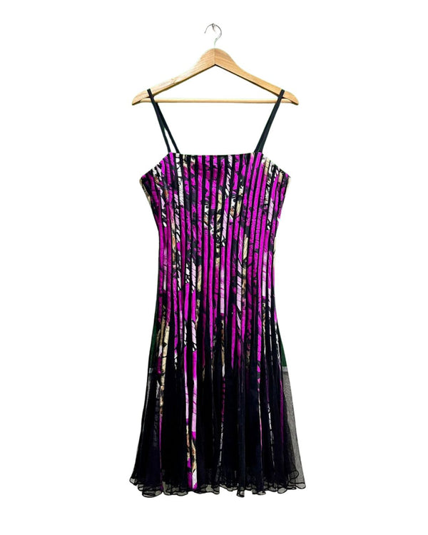 VIBRANT PLEATED DRESS