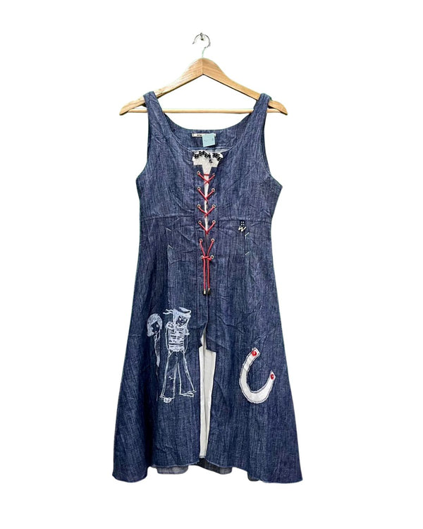 LIGHT DENIM SLEEVELESS DRESS