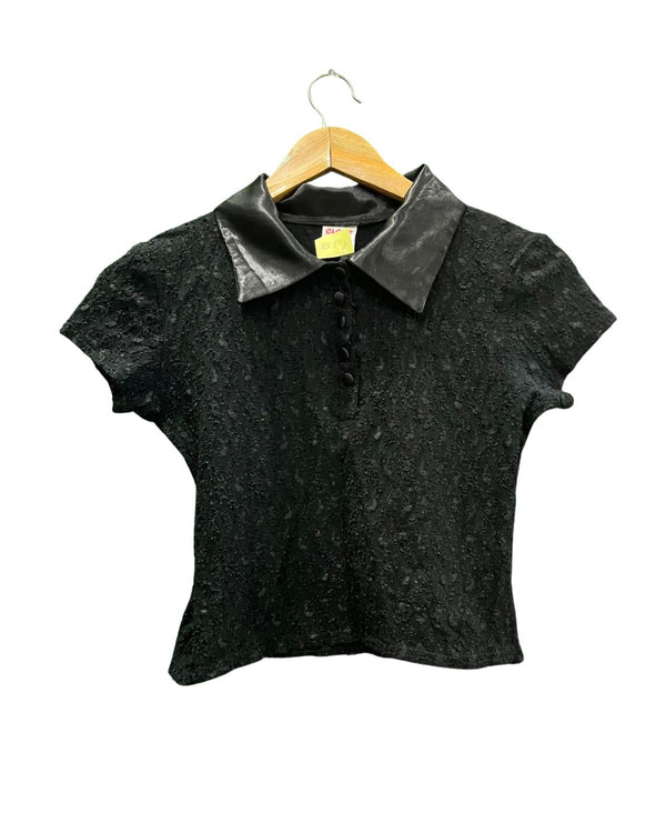 TEXTURED BLACK SHIRT