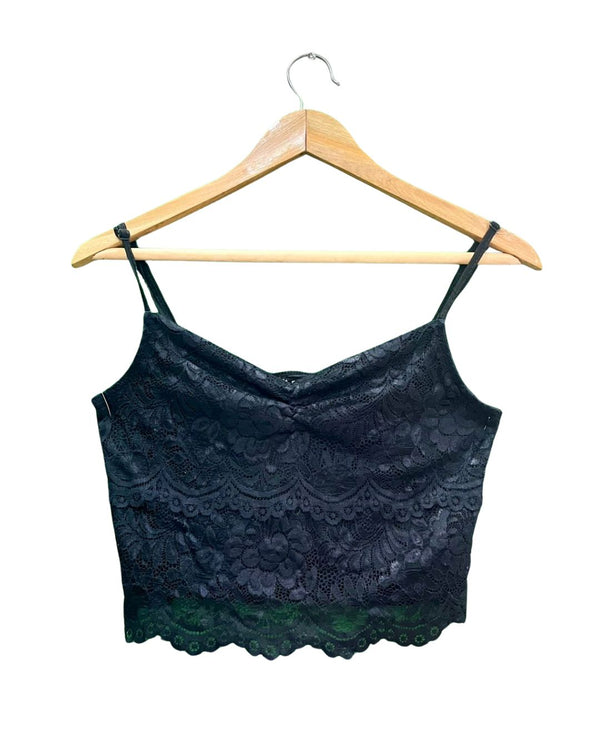 BLACK LACE CAMI
