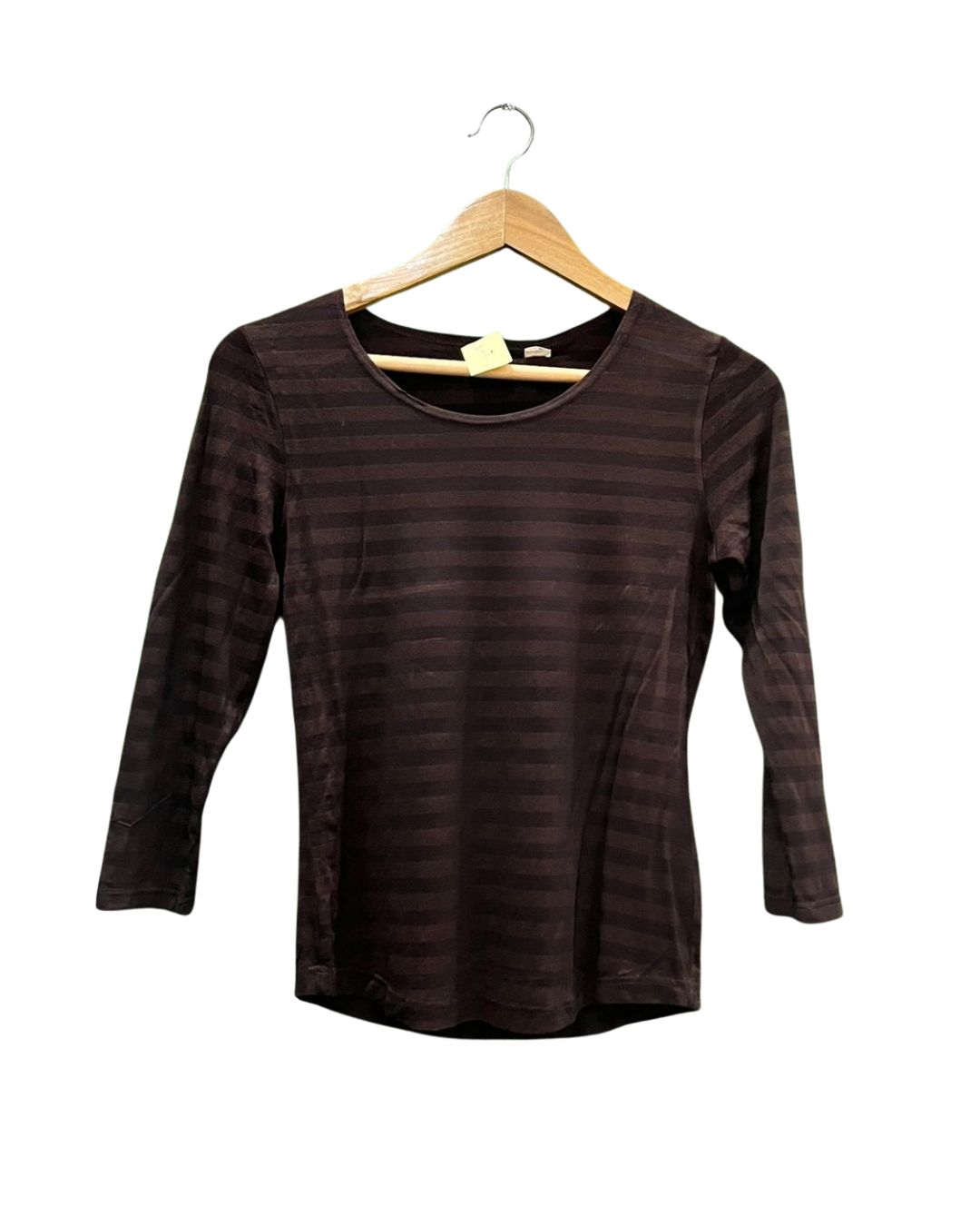 BROWN STRIPPED TOP
