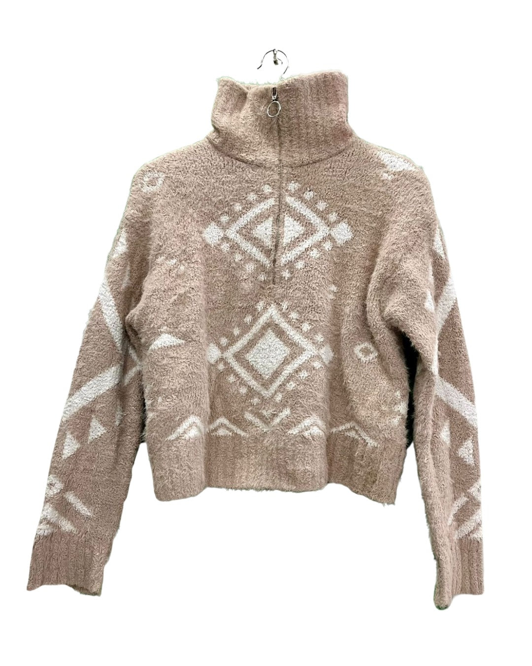 BEIGE KNITTED SWEATER