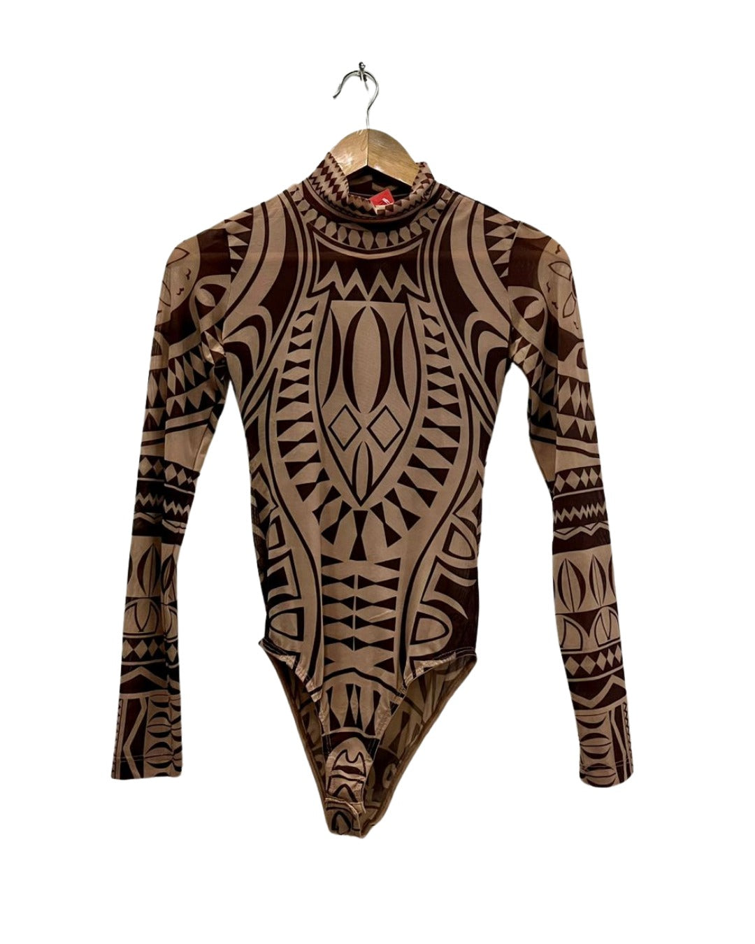 PRINTED BROWN BODYCON