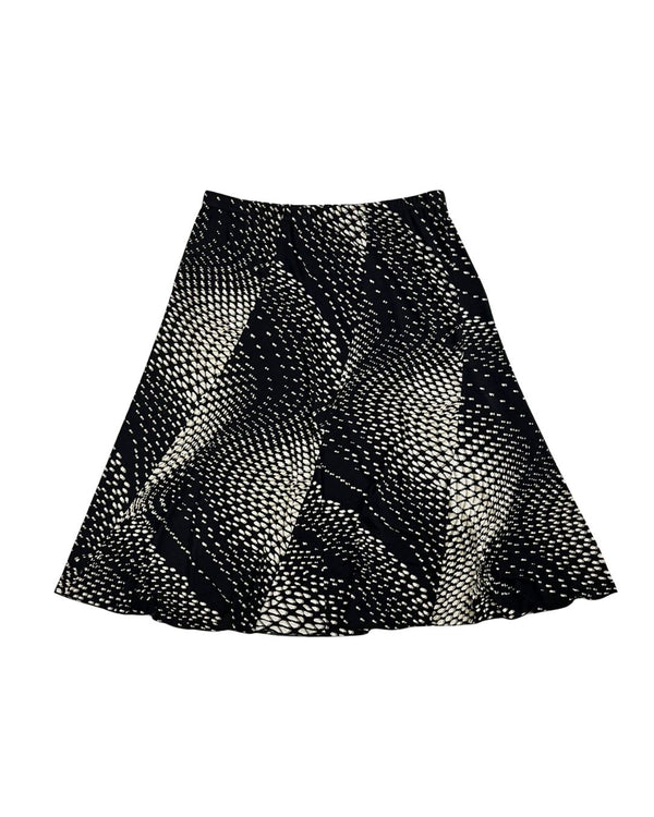 Monochrome Flared Skirt