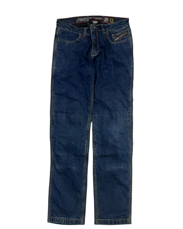 BLUE DENIM STRAIGHT JEANS