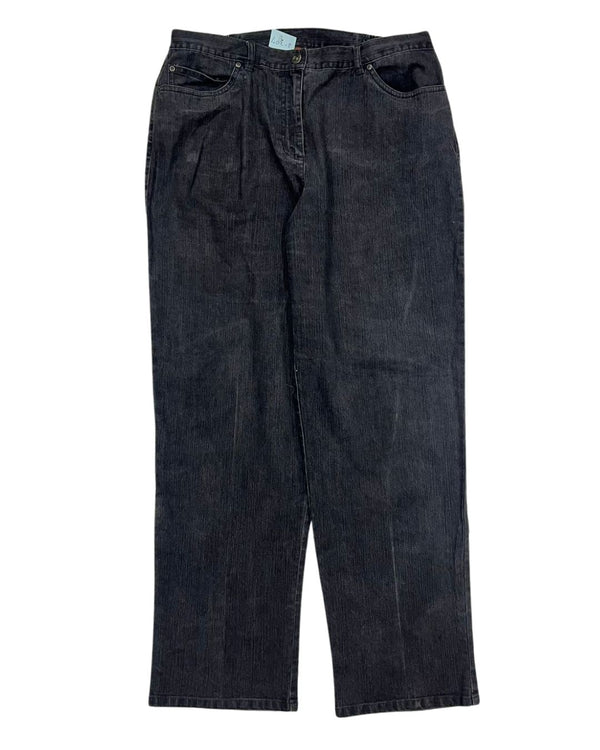BLACK DENIM BAGGY JEANS
