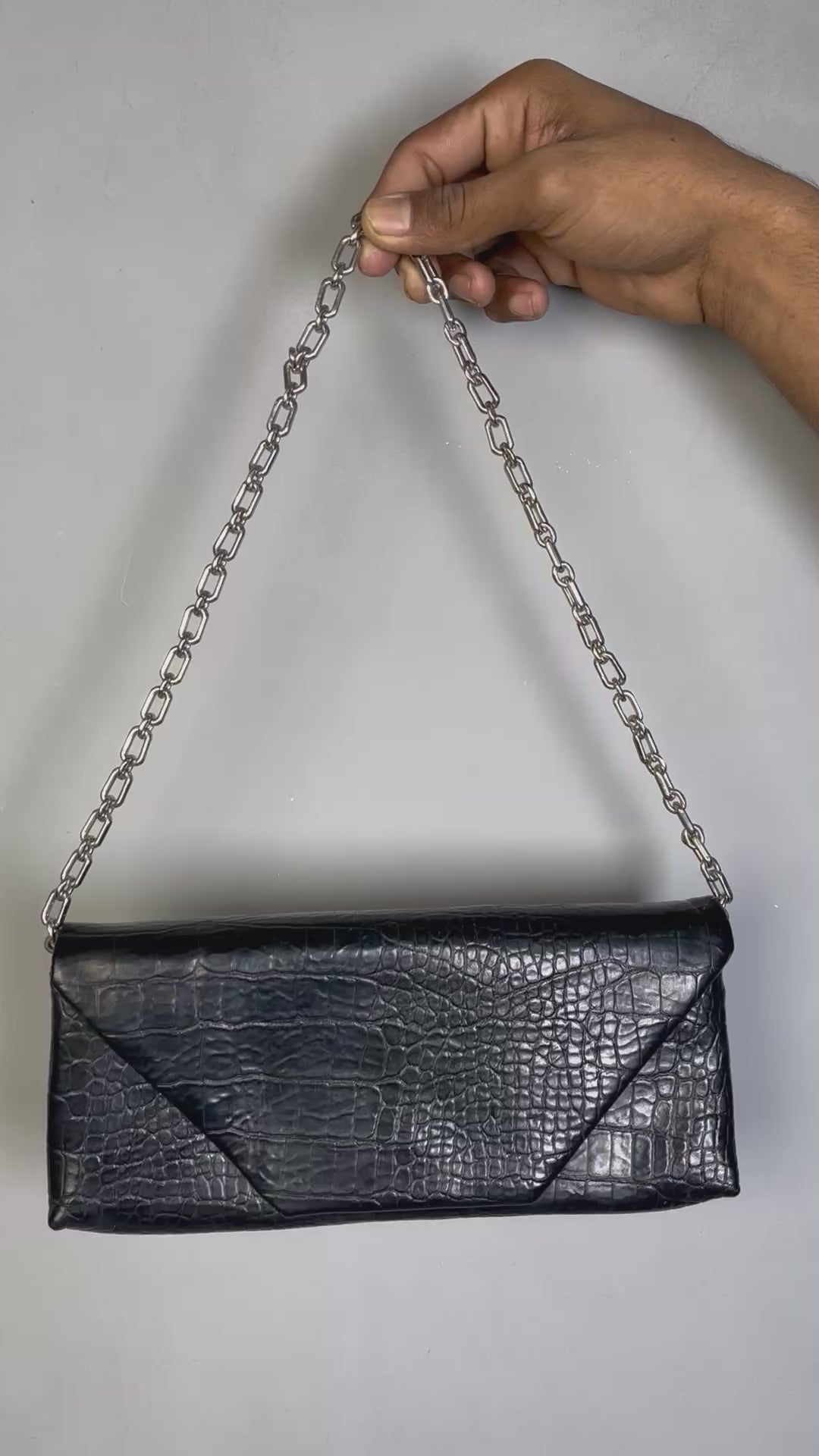 ZARA CROCODILE EMBOSSED BAG